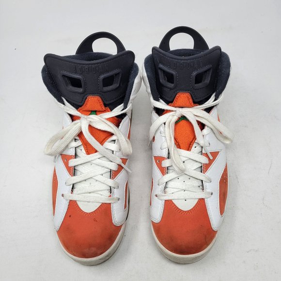 Jordan 6 Retro Gatorade Like Mike US 8 384664-145 2017 White Orange carm… - Picture 6 of 11